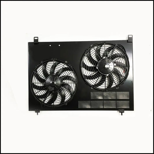 Trailblazer/Envoy/Saab 5.3L/6.0L Dual Electric Fan Kit - SPAL HD Fans image 0