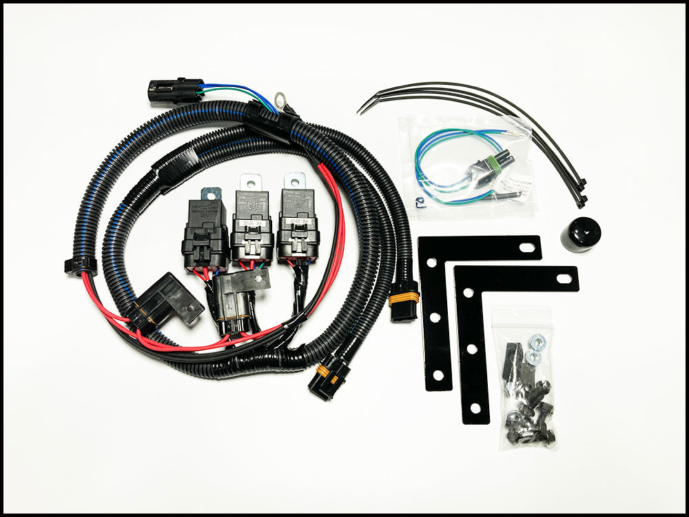 Trailblazer/Envoy/Saab 5.3L/6.0L Dual Electric Fan Kit - LS1 Fans image 1