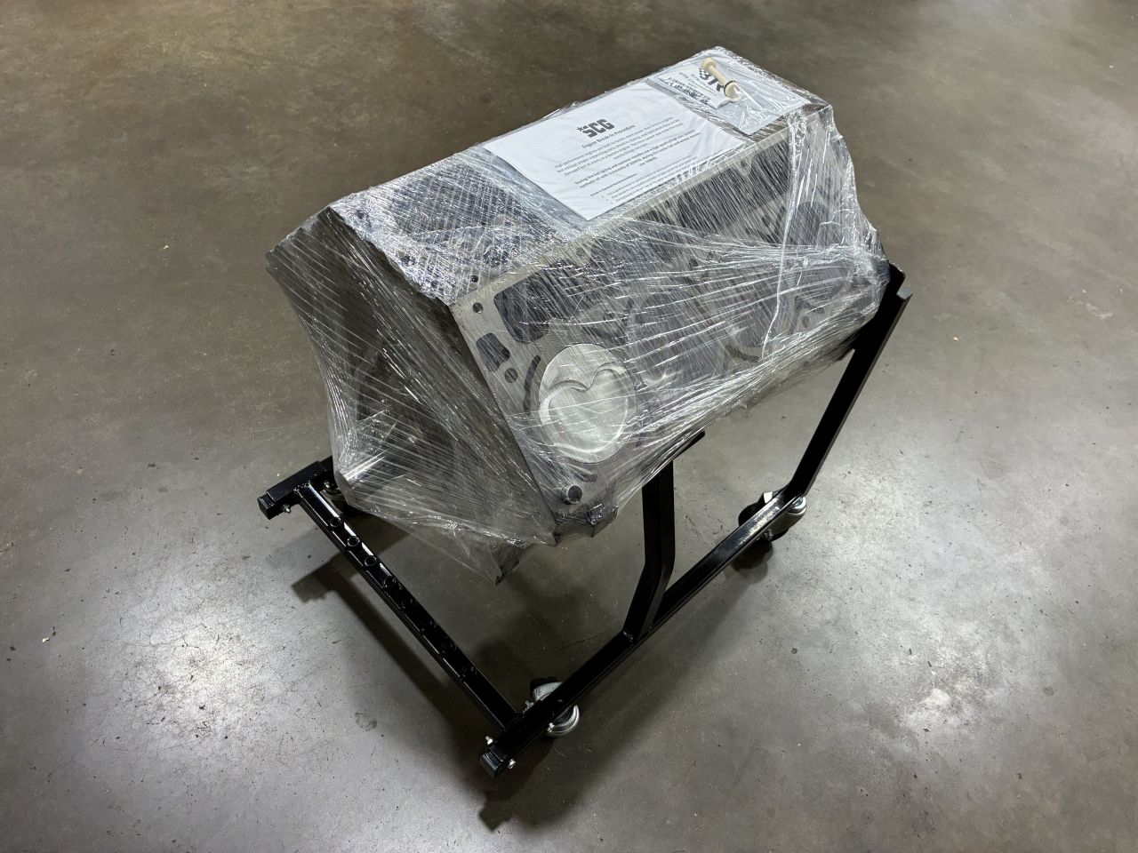 SCG Inc. 408" GM Iron LS Stroker Shortblock w/ Billet Main Caps