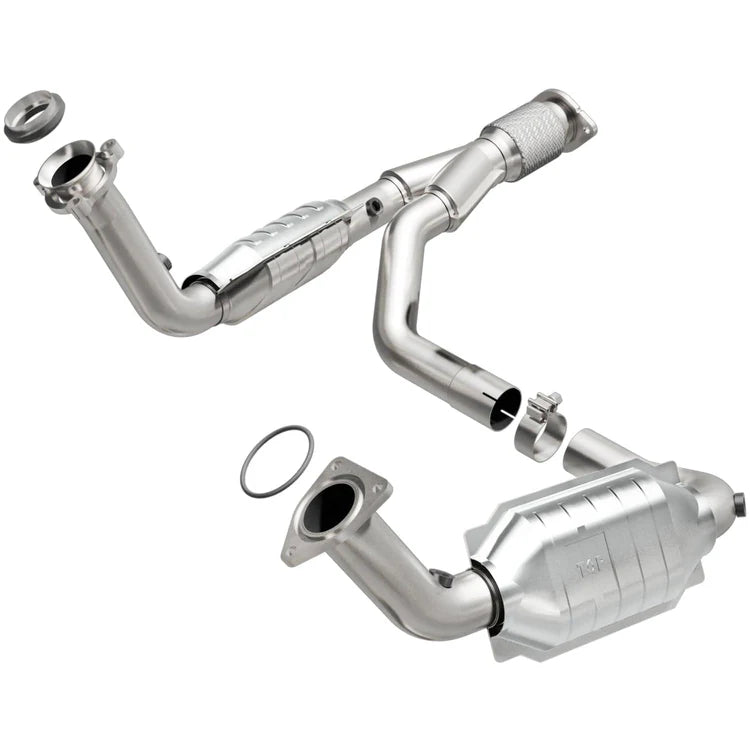 Magnaflow Trailblazer SS Stock Replacement Y-Pipe w/ Cats image 0