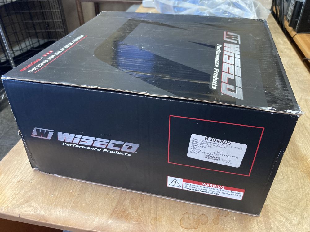 Wiseco LS 4.005 Bore 4.000 Stroke -8cc Dish Piston Kit K394X05 image 0