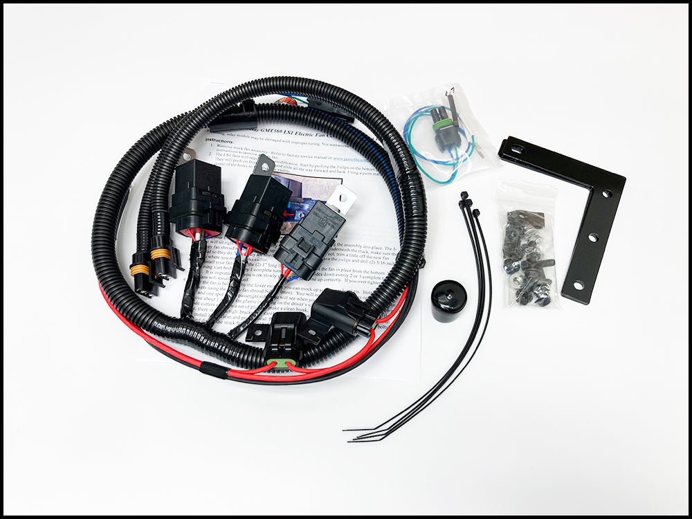 Trailblazer/Envoy/Saab 5.3L/6.0L Electric Fan 3 HD Relay Kit (No Fans) image 1